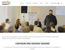 Tablet Screenshot of centrumsigord.sk